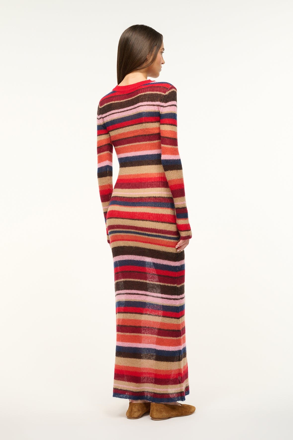 Image EIZA DRESS | AUTUMNAL FADED STRIPE 4 of 5 and Clicking this image will trigger a zoom pop-up