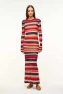 Image EIZA DRESS | AUTUMNAL FADED STRIPE 1 of 5