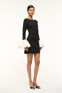 Image HAWTHORNE DRESS | BLACK IVORY 4 of 5