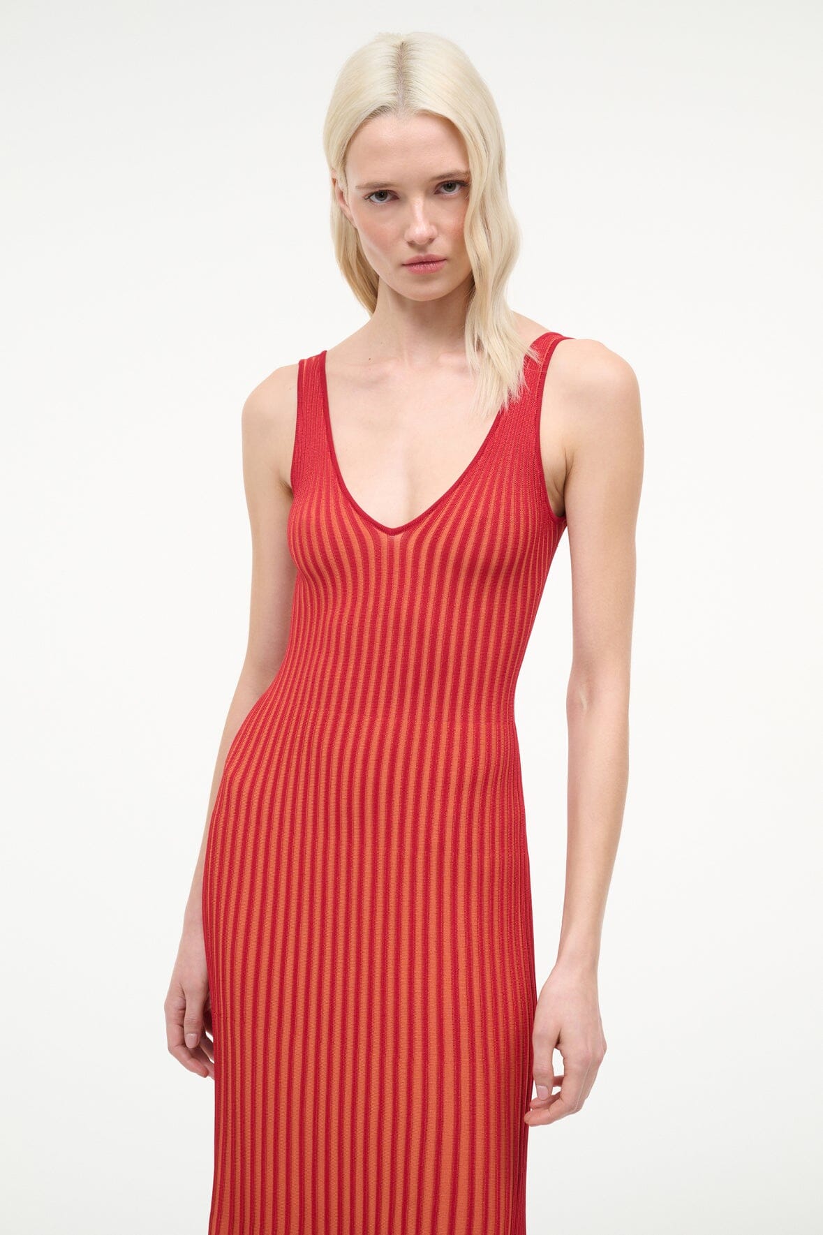 STAUD, Claretta Dress in Sunburst, Size Medium STAUD, Claretta Dress in Sunburst, Size Medium