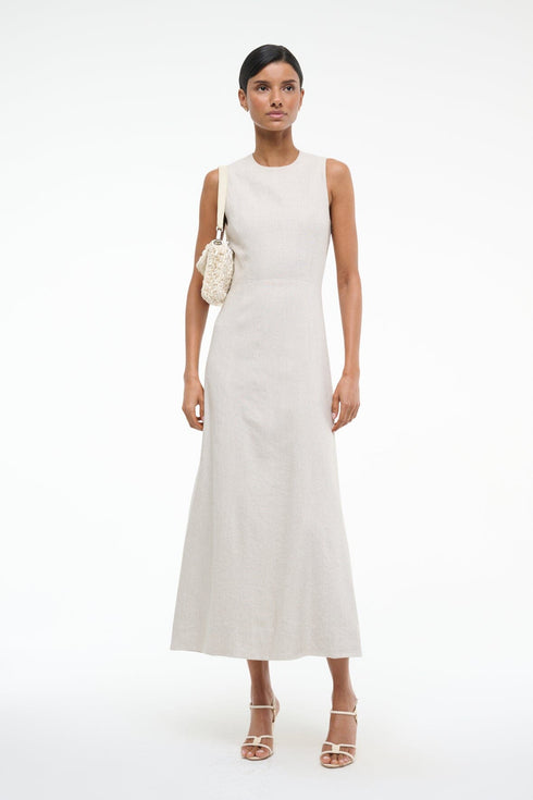Go to MARTINE LINEN DRESS NATURAL view 1