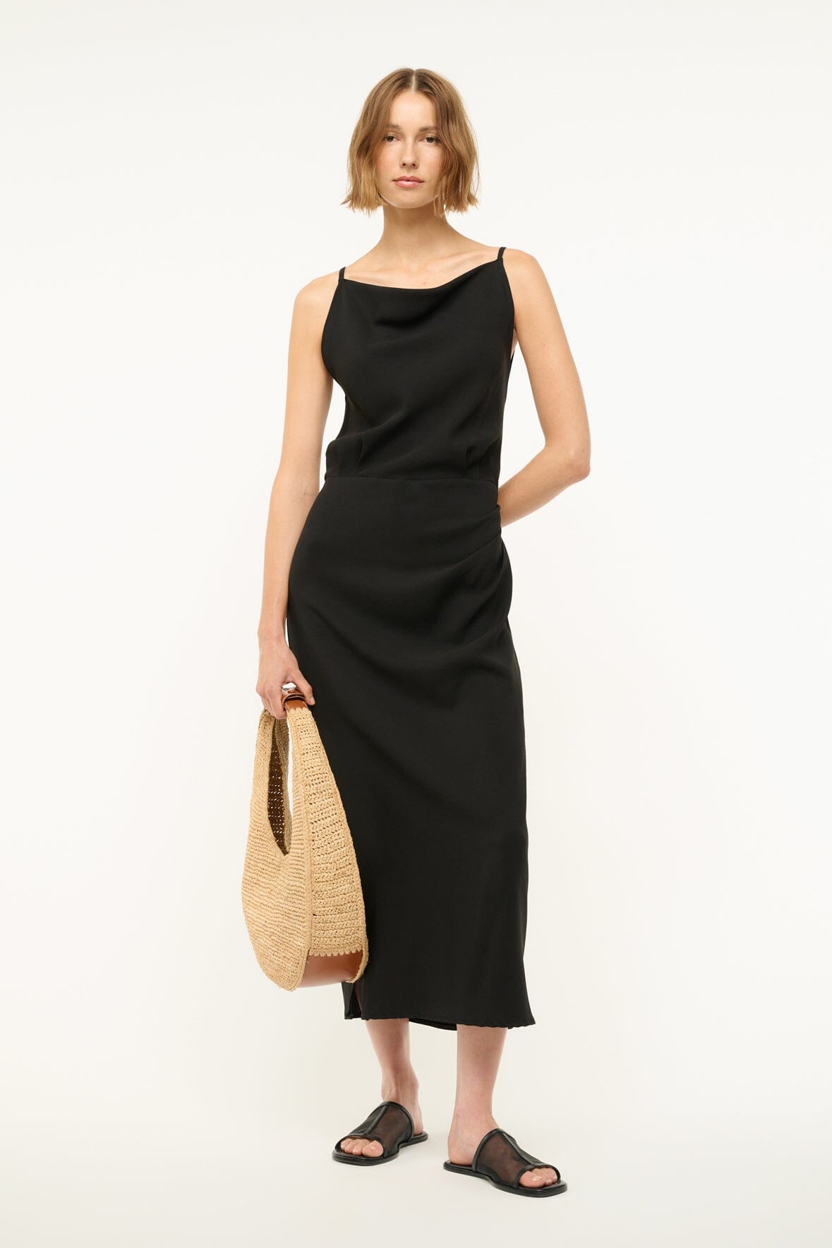 STAUD ヒルタ スリフレス トレス R25S2119TP BLACK HILDA DRESS BLACK