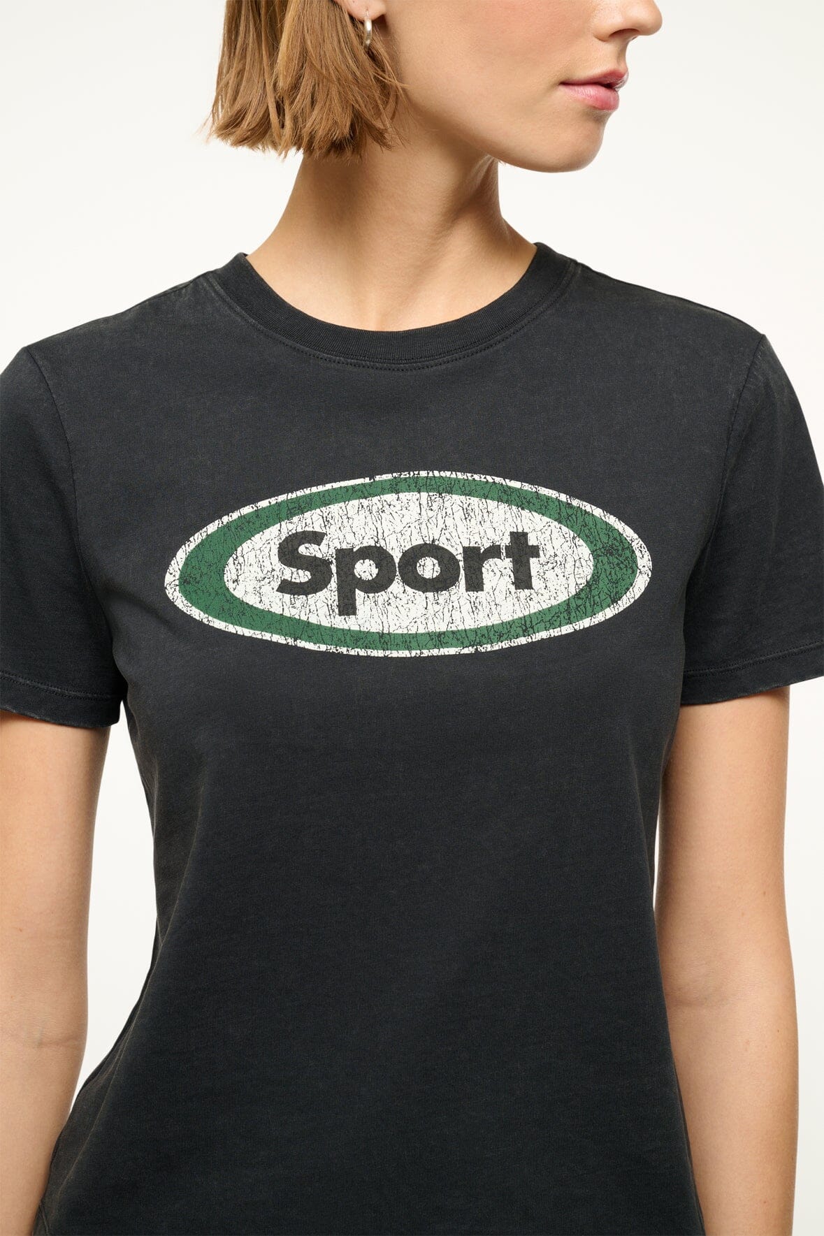 Image LULU SPORT TEE | BLACK 4 of 6 and Clicking this image will trigger a zoom pop-up