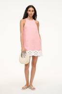 Image MIKA LINEN DRESS | FADED BLUSH WHITE 3 of 6