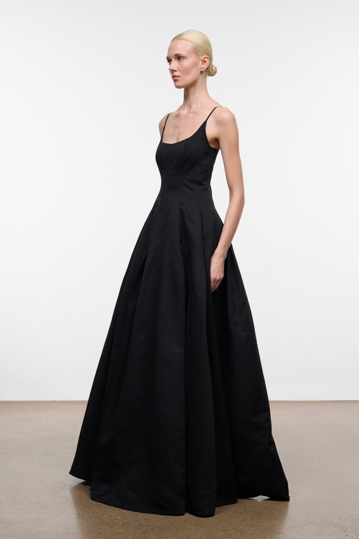 STAUD, Joy Maxi Dress in Black, Size 12