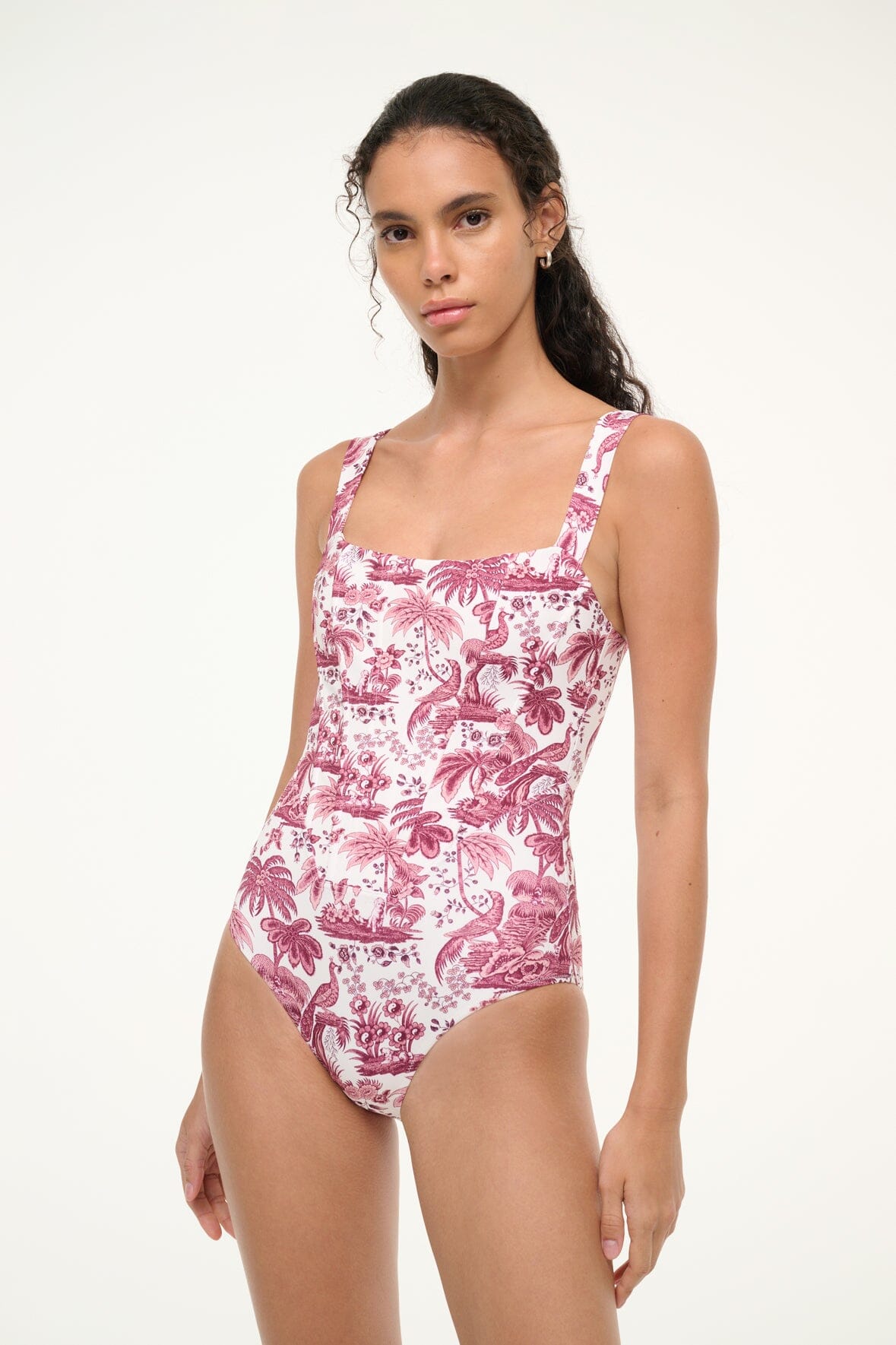 Image ADELAIDE ONE PIECE | BORDEAUX TOILE 1 of 6 and Clicking this image will trigger a zoom pop-up