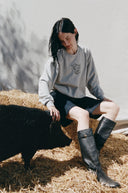 <p>Your favorite sweatshirt, hand embroidered by Malibu-based creative studio C.Bonz. </p>