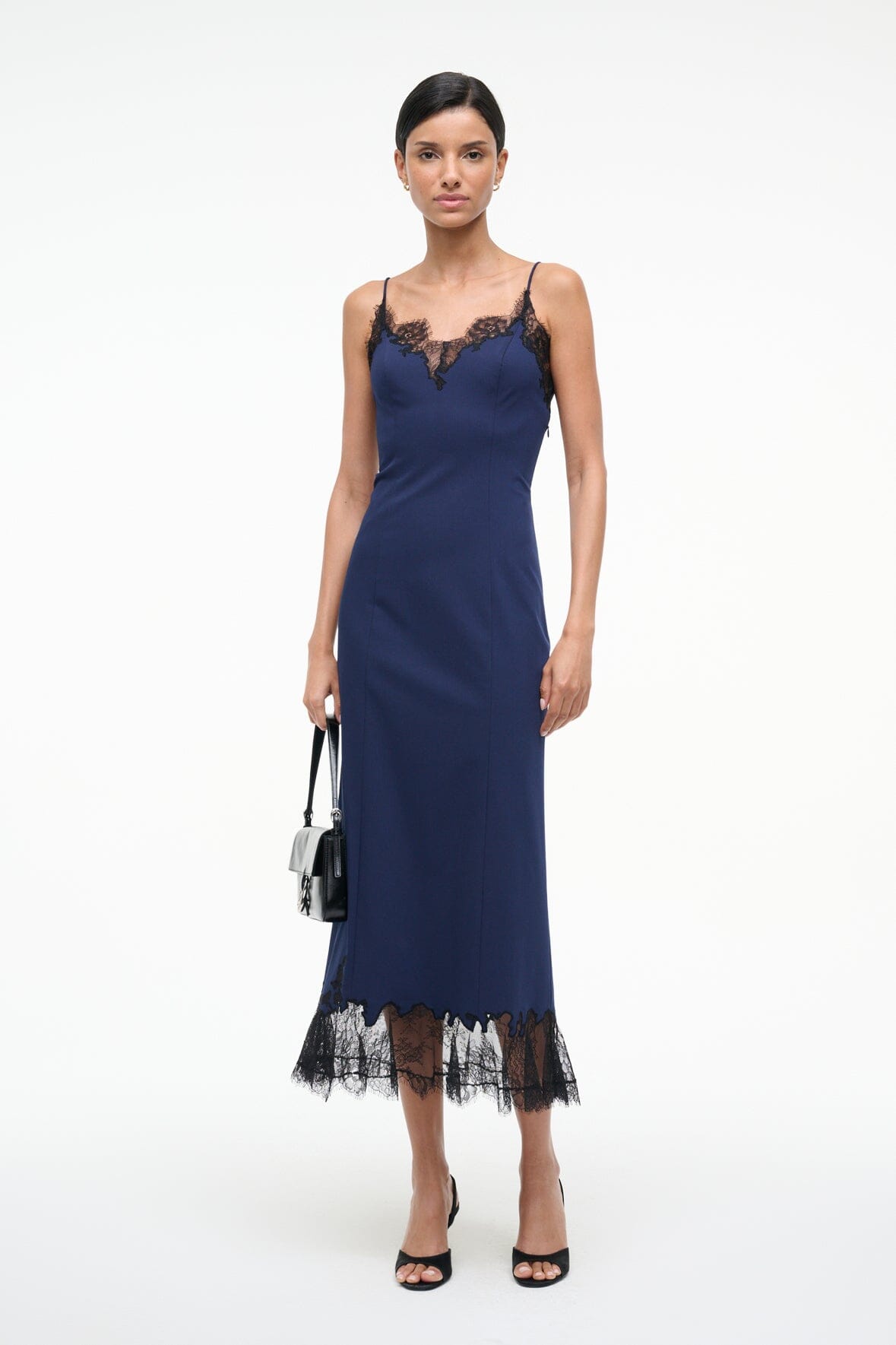 Image NADIA DRESS | NAVY 1 of 7 and Clicking this image will trigger a zoom pop-up