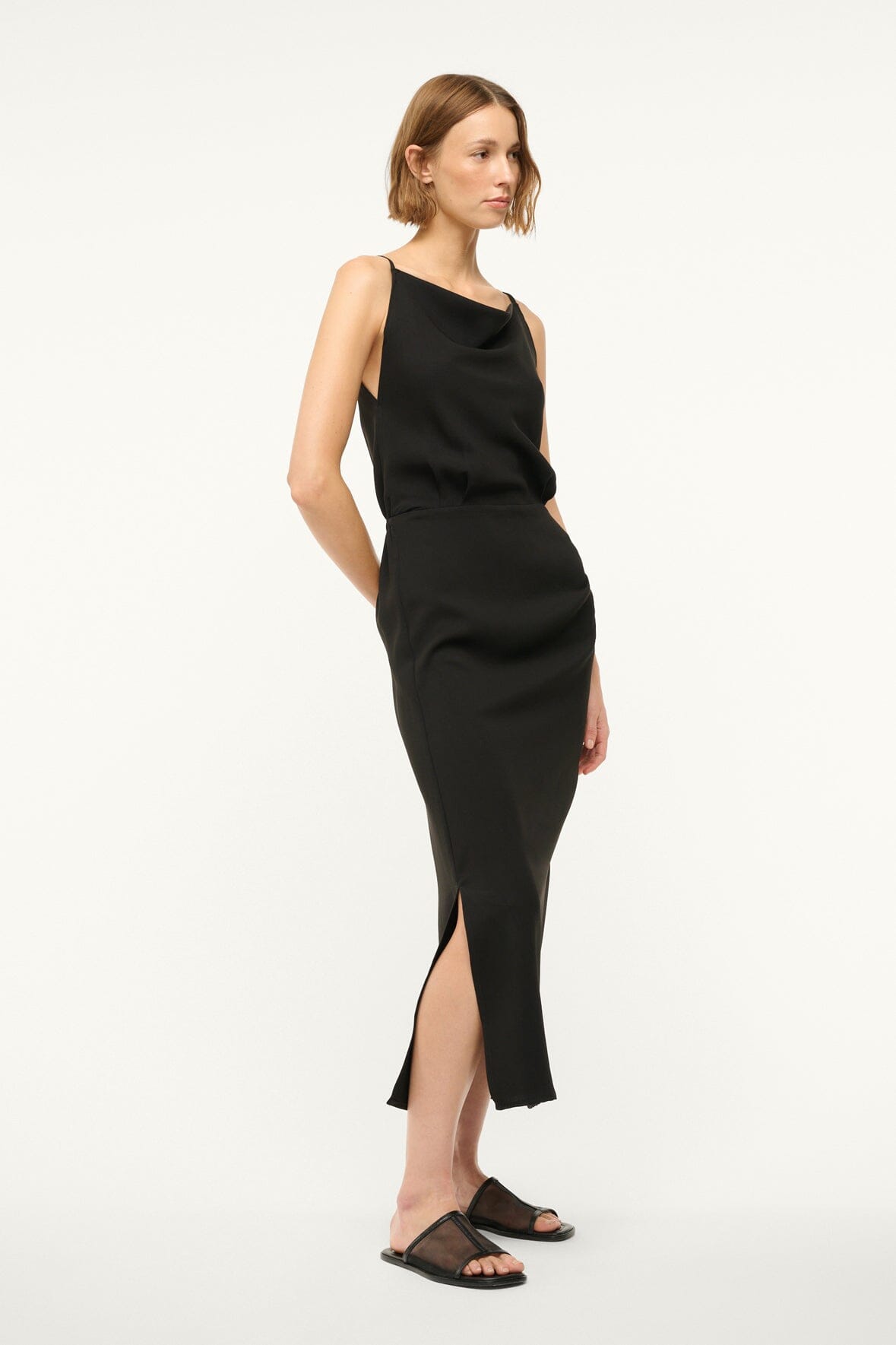 Image HILDA DRESS | BLACK 2 of 6 and Clicking this image will trigger a zoom pop-up