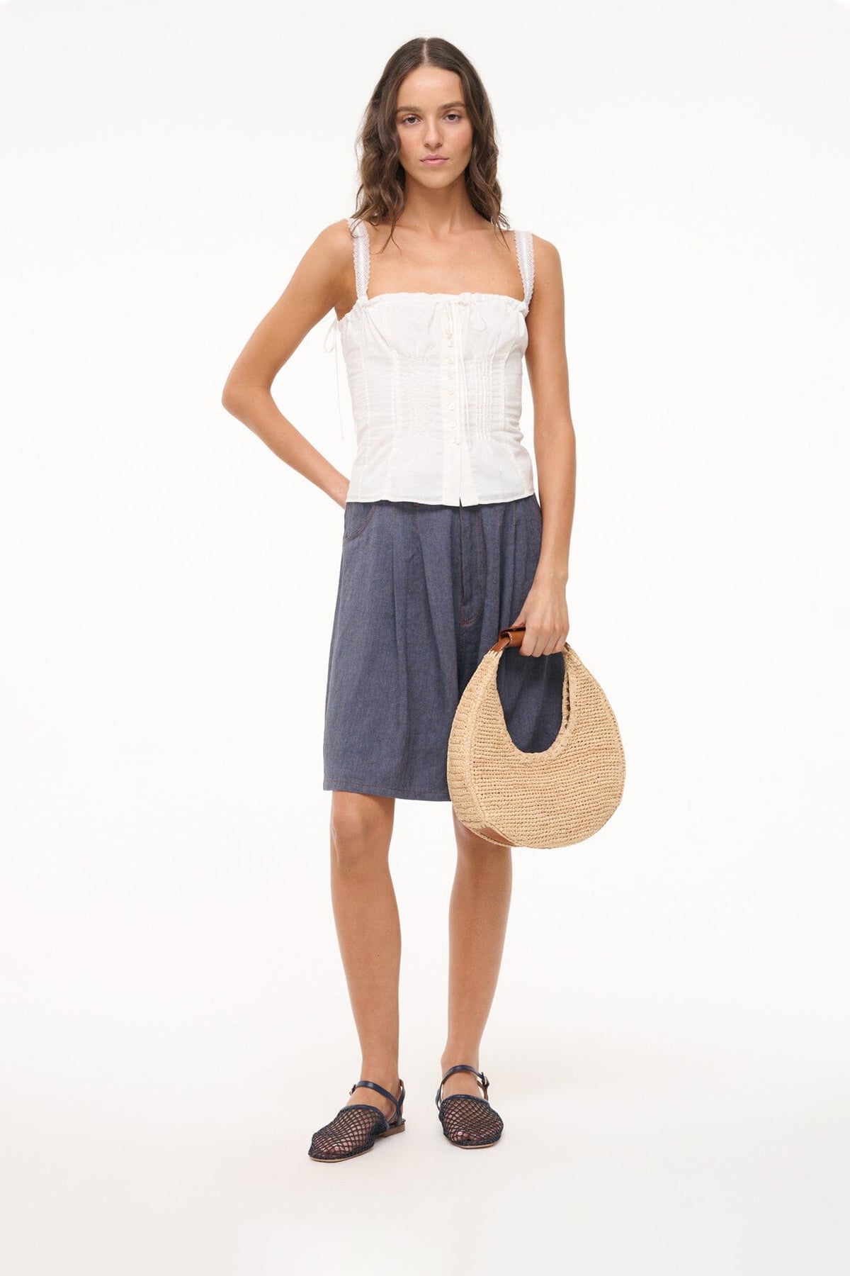 Image RETE SANDAL | NAVY NETTING 2 of 6 and Clicking this image will trigger a zoom pop-up