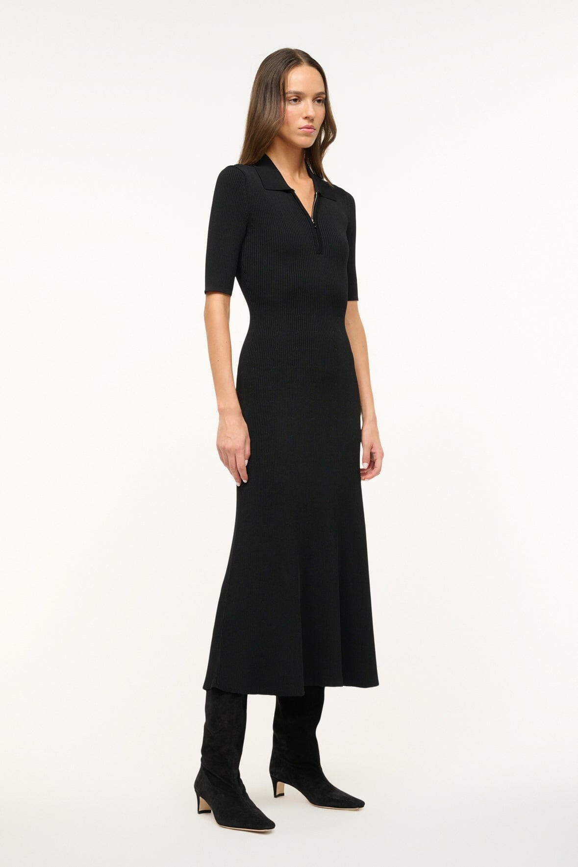 Image ROLAND DRESS | BLACK 3 of 6 and Clicking this image will trigger a zoom pop-up