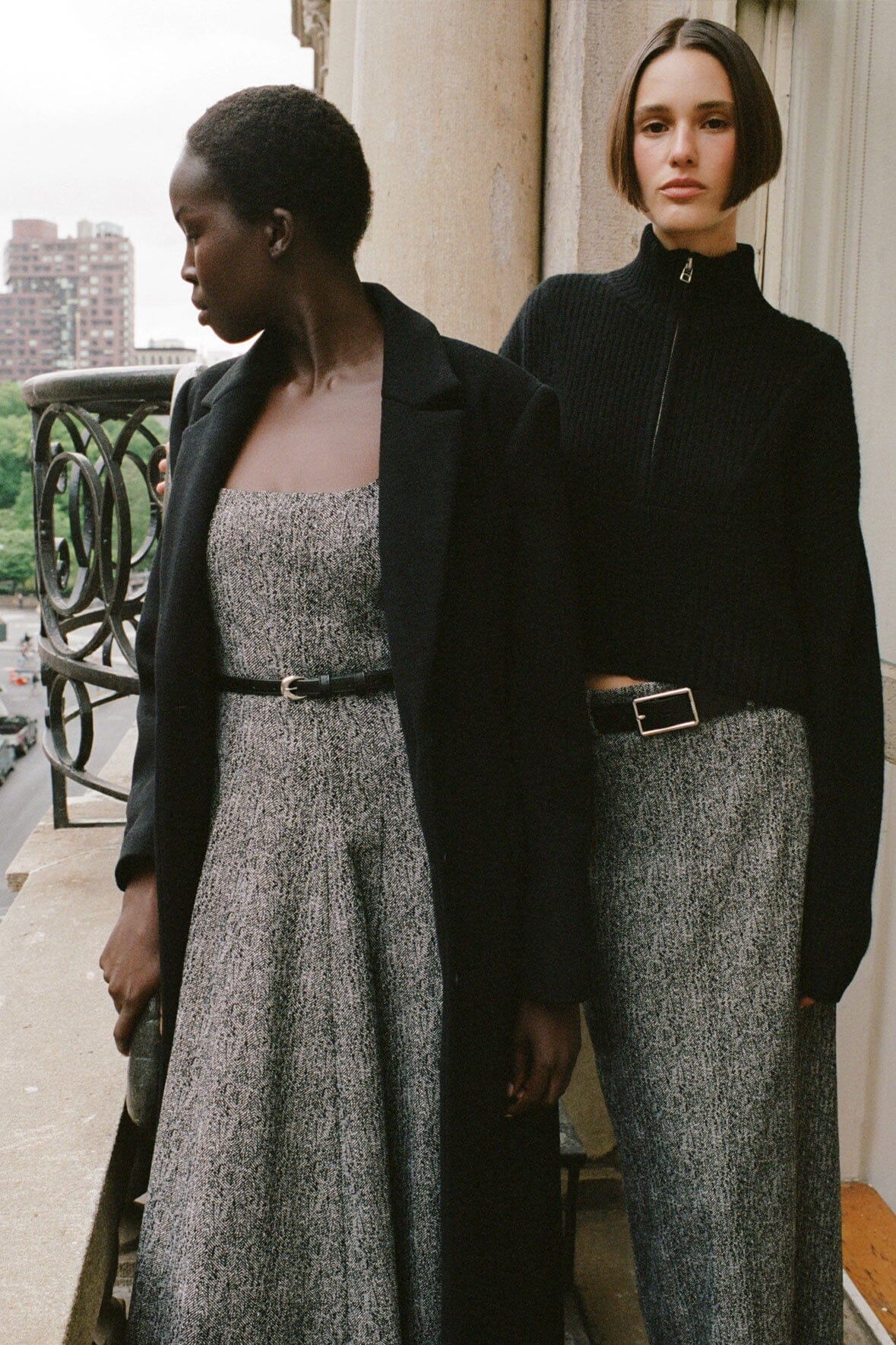 MURRAY SKIRT TEXTURED HERRINGBONE