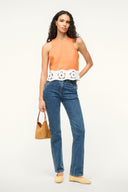 Image MIKA LINEN TOP | APRICOT WHITE 2 of 7