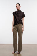 DAVINA SILK TOP | EARTH EARTH / 4