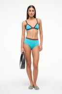 Image VENTURA BIKINI TOP | TEAL DARK CHOCOLATE 1 of 6