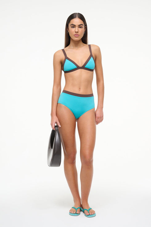Go to VENTURA BIKINI TOP TEAL DARK CHOCOLATE view 1