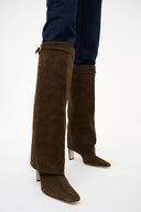 Image WALLY FOLDOVER HIGH HEEL BOOT | TRUFFLE 6 of 8