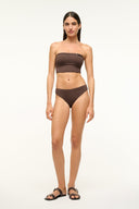 Image JUNO BIKINI TOP | DARK CHOCOLATE 3 of 5