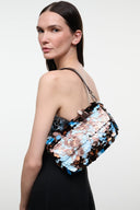 TIMMY convertible shoulder bag with multicolor sequin front and shoulder strap