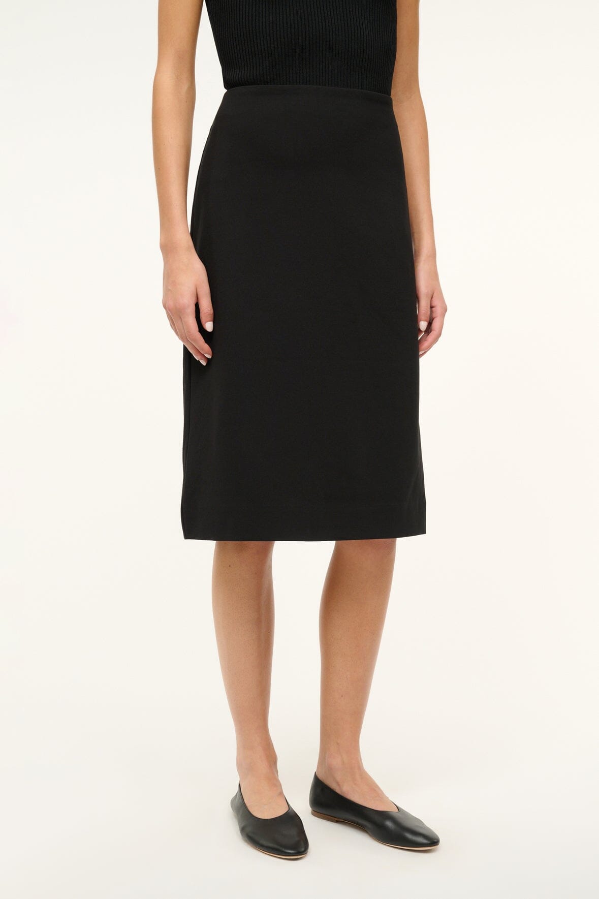 STAUD Pascale Pencil Skirt