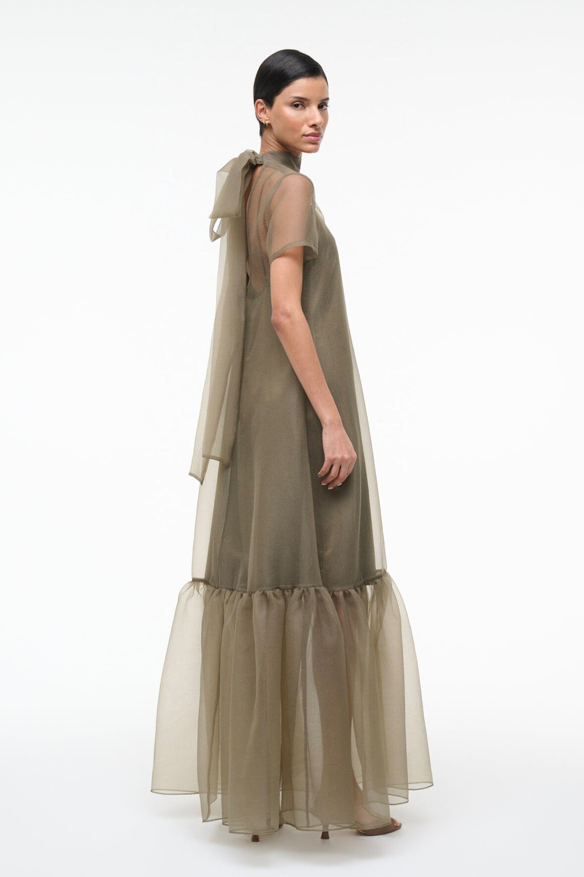 staud organza dress STAUD, Albee Dress in White, Size XL