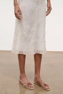 CARRIE SANDAL | CREAM RED ROSE CREAM RED ROSE / 36