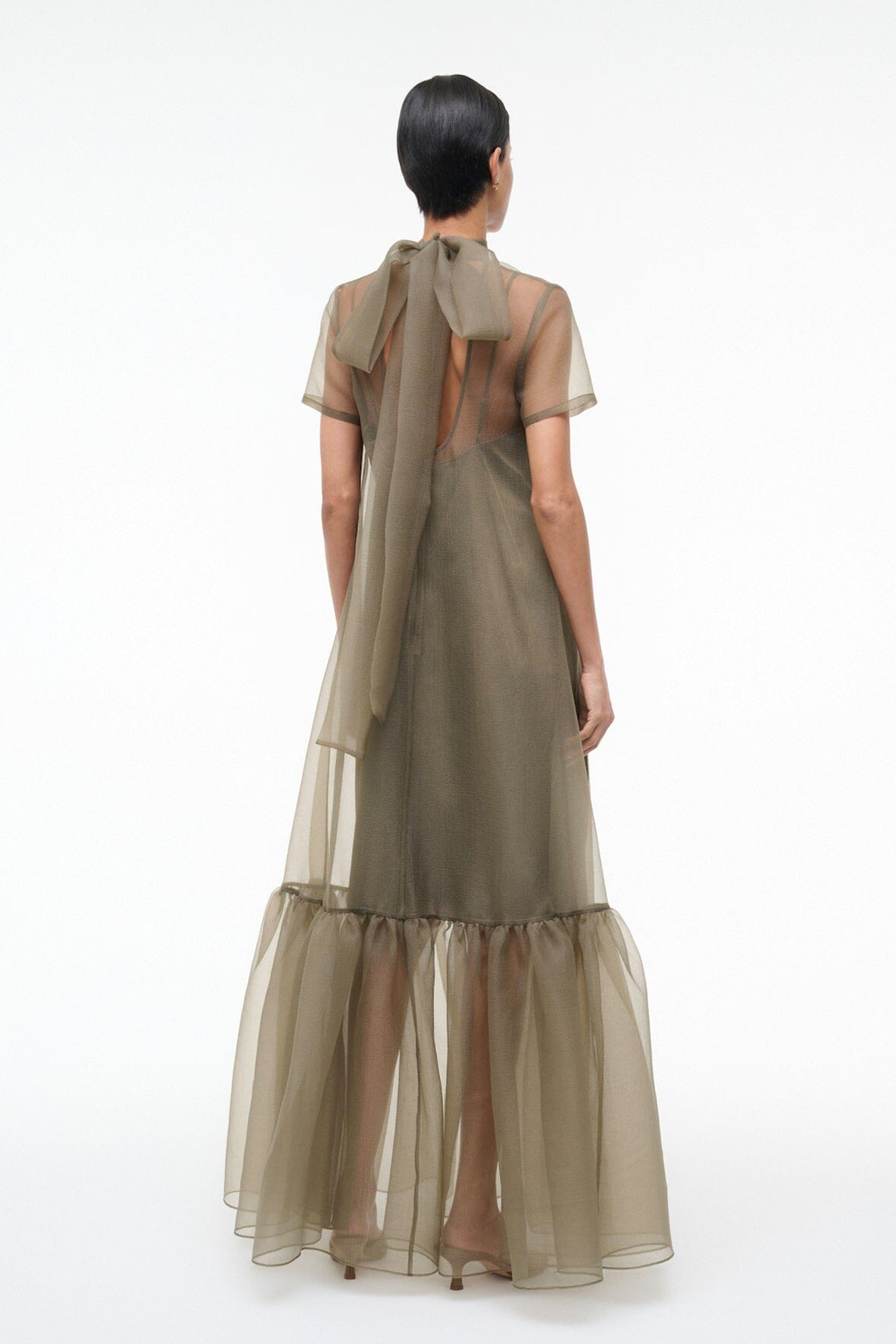 STAUD, Calluna Dress in Thyme, Size XS