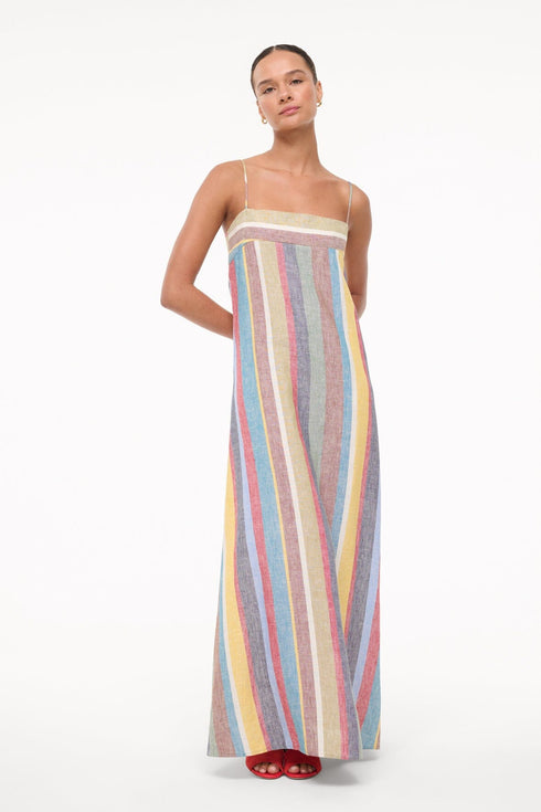 Go to LAURA LINEN DRESS MARKET STRIPE view 1