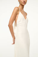 Image MACHU SILK DRESS | IVORY 4 of 6