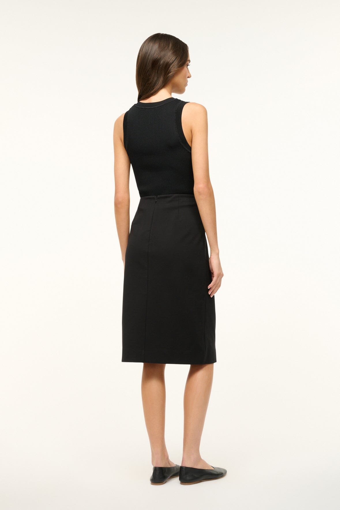 PASCALE PENCIL SKIRT | BLACK - Slide 4 of 6