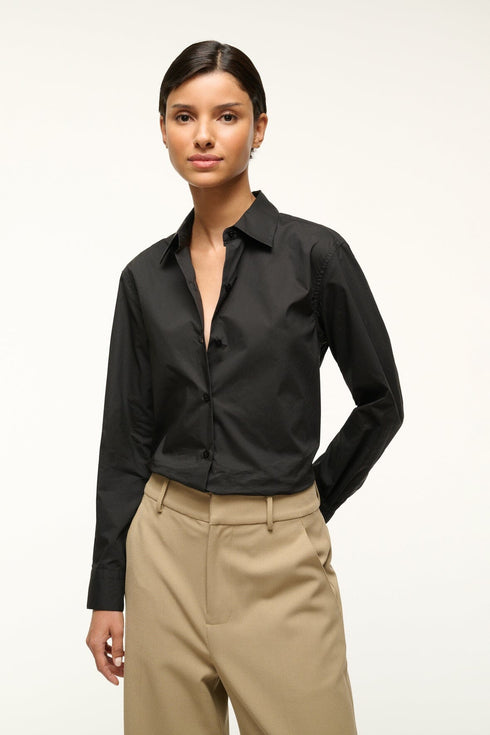 Go to ROXBURY POPLIN SHIRT BLACK view 1