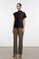 DAVINA SILK TOP | EARTH EARTH / 4