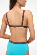Image VENTURA BIKINI TOP | TEAL DARK CHOCOLATE 4 of 6