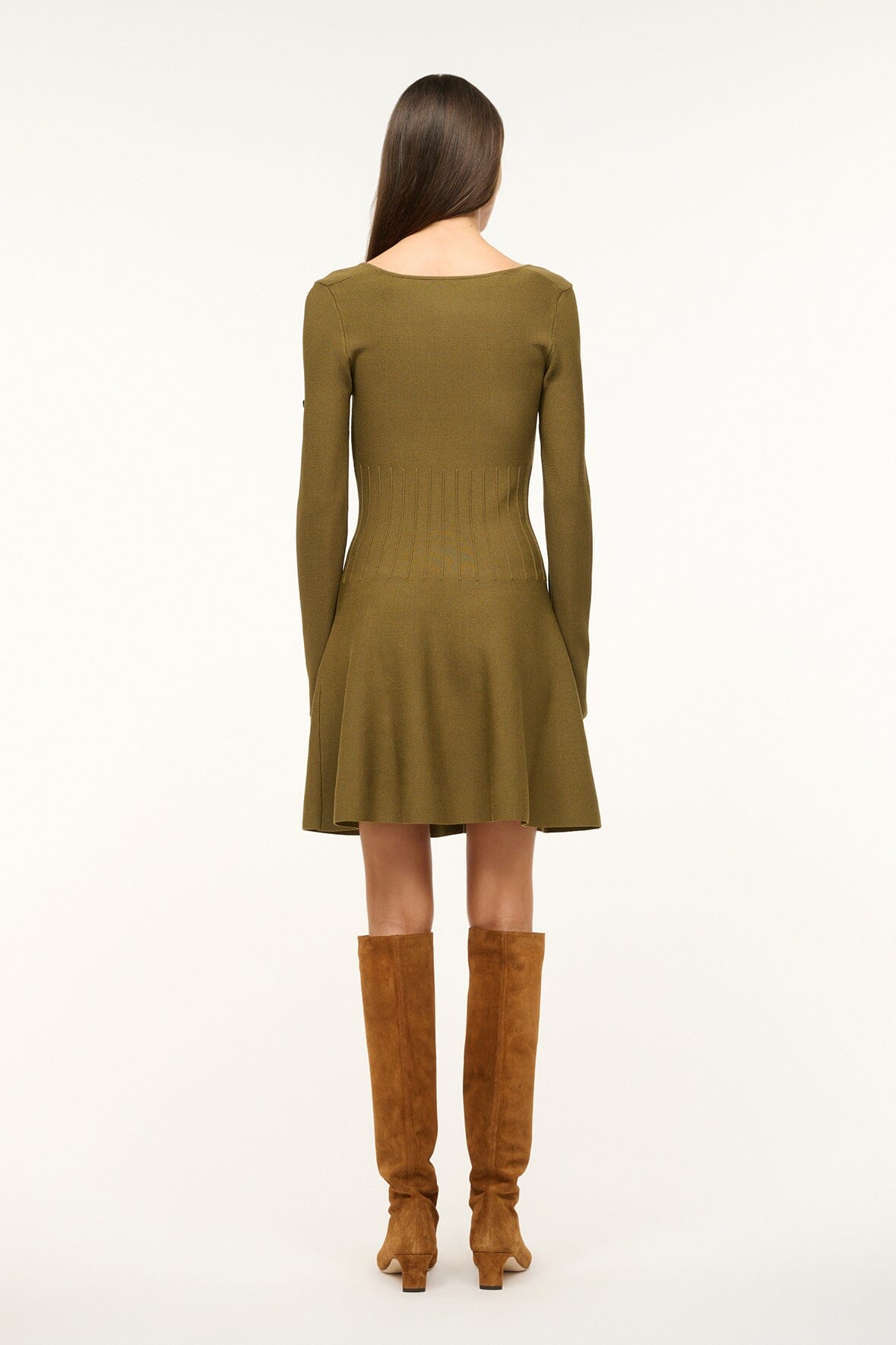 Image DEORA DRESS | SERGEANT GREEN 4 of 5 and Clicking this image will trigger a zoom pop-up