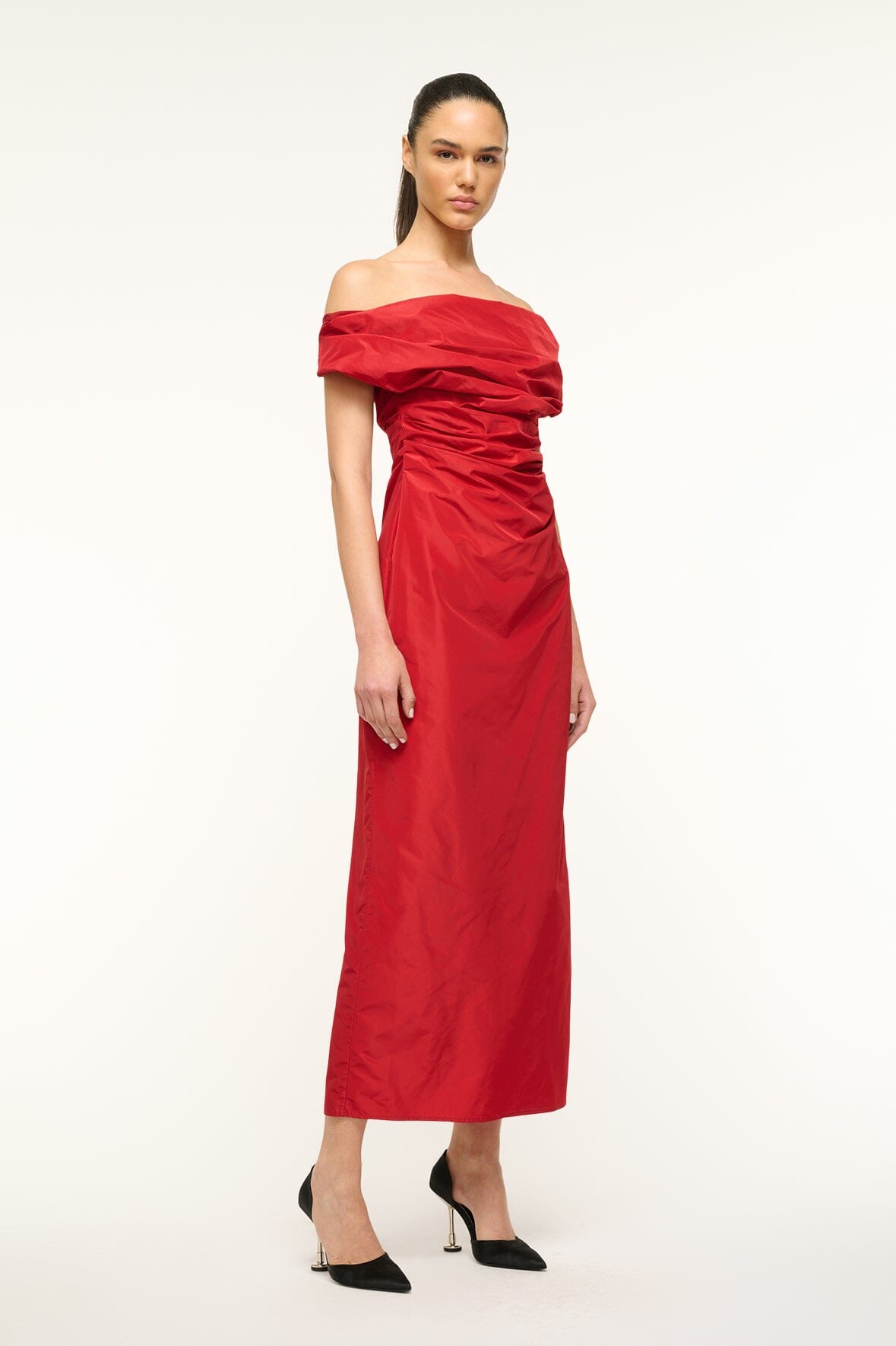 Image ANDREA DRESS | ROUGE 4 of 7 and Clicking this image will trigger a zoom pop-up