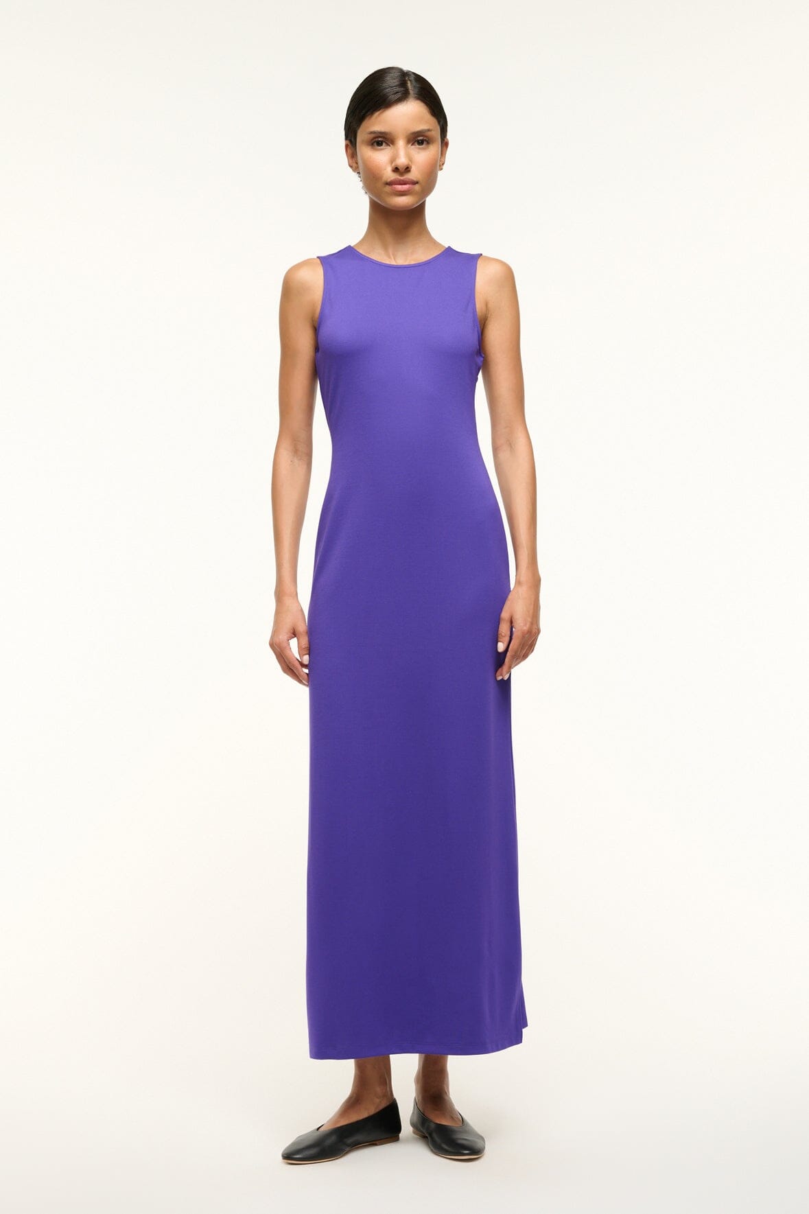 Image BARI DRESS | VIOLET 1 of 4 and Clicking this image will trigger a zoom pop-up