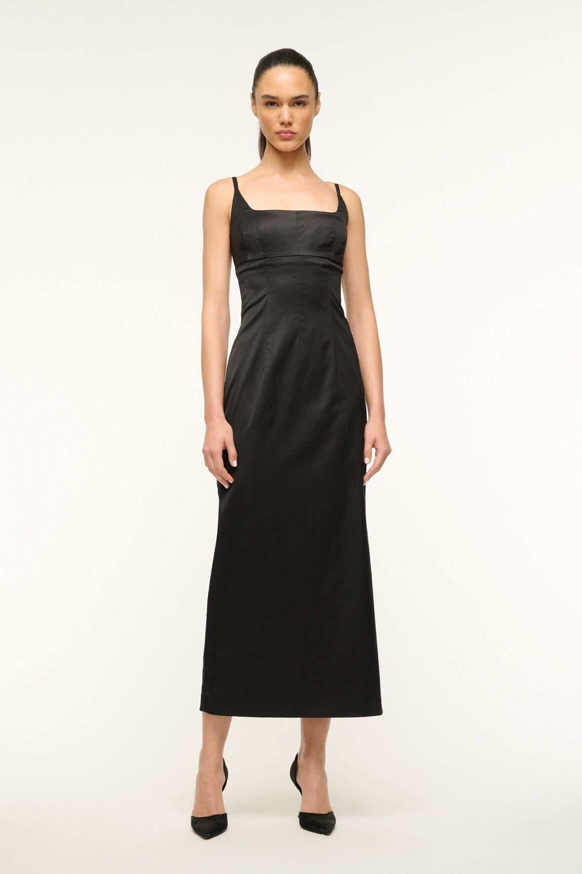 Image CAROL DRESS | BLACK 1 of 5 and Clicking this image will trigger a zoom pop-up