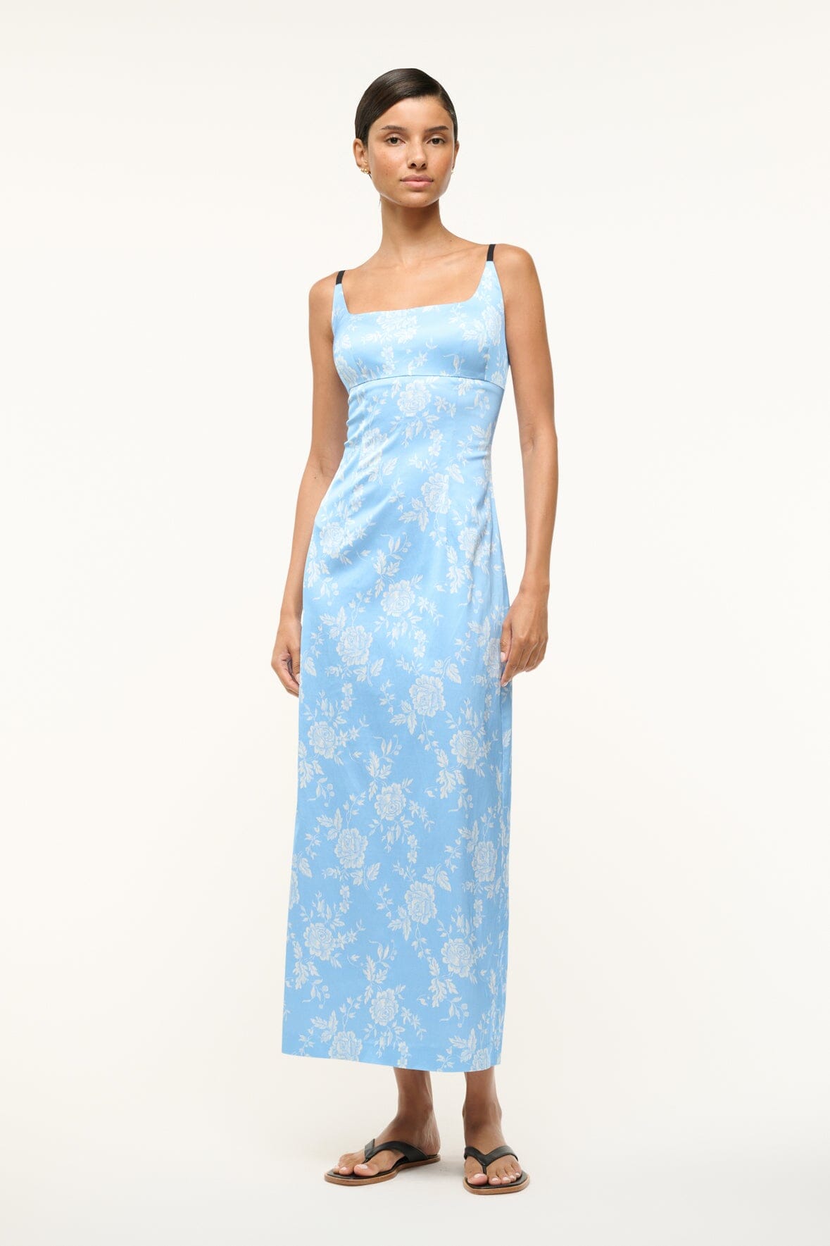 Image CAROL DRESS | BLUE ROSE 1 of 5 and Clicking this image will trigger a zoom pop-up