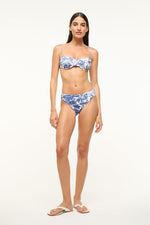 CORSAGE BIKINI BOTTOM | BLUE TOILE