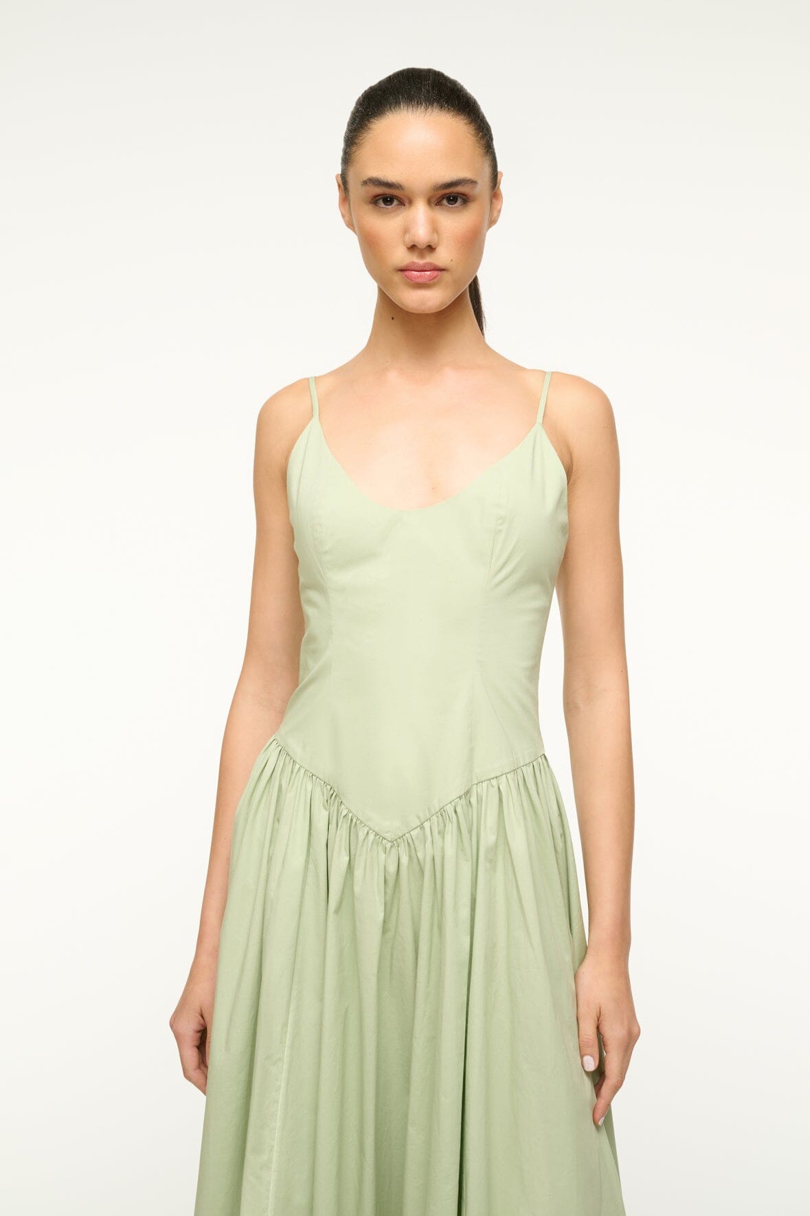 Image DENA DRESS | PALE JADE 4 of 5 and Clicking this image will trigger a zoom pop-up