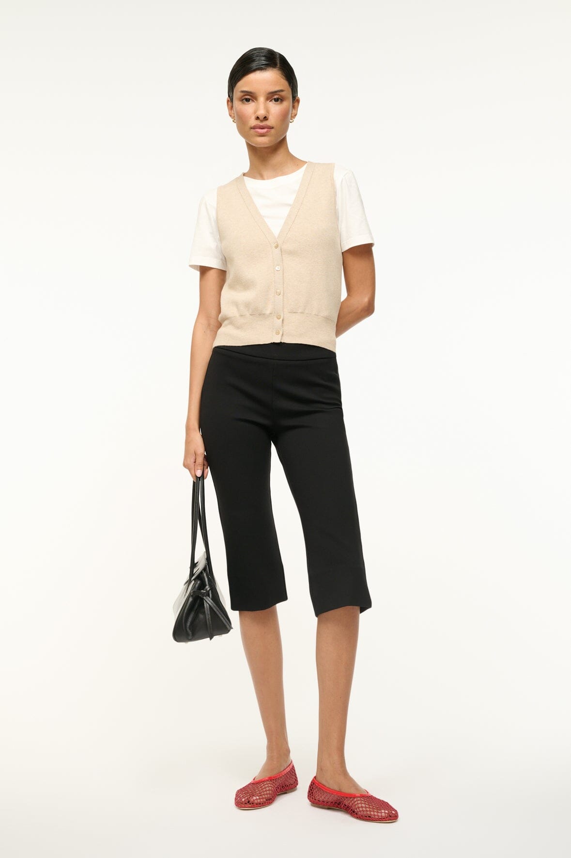FICUS SWEATER VEST STONE FICUS SWEATER VEST STONE