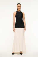 Image GABRIELLE DRESS | BLACK IVORY 1 of 5