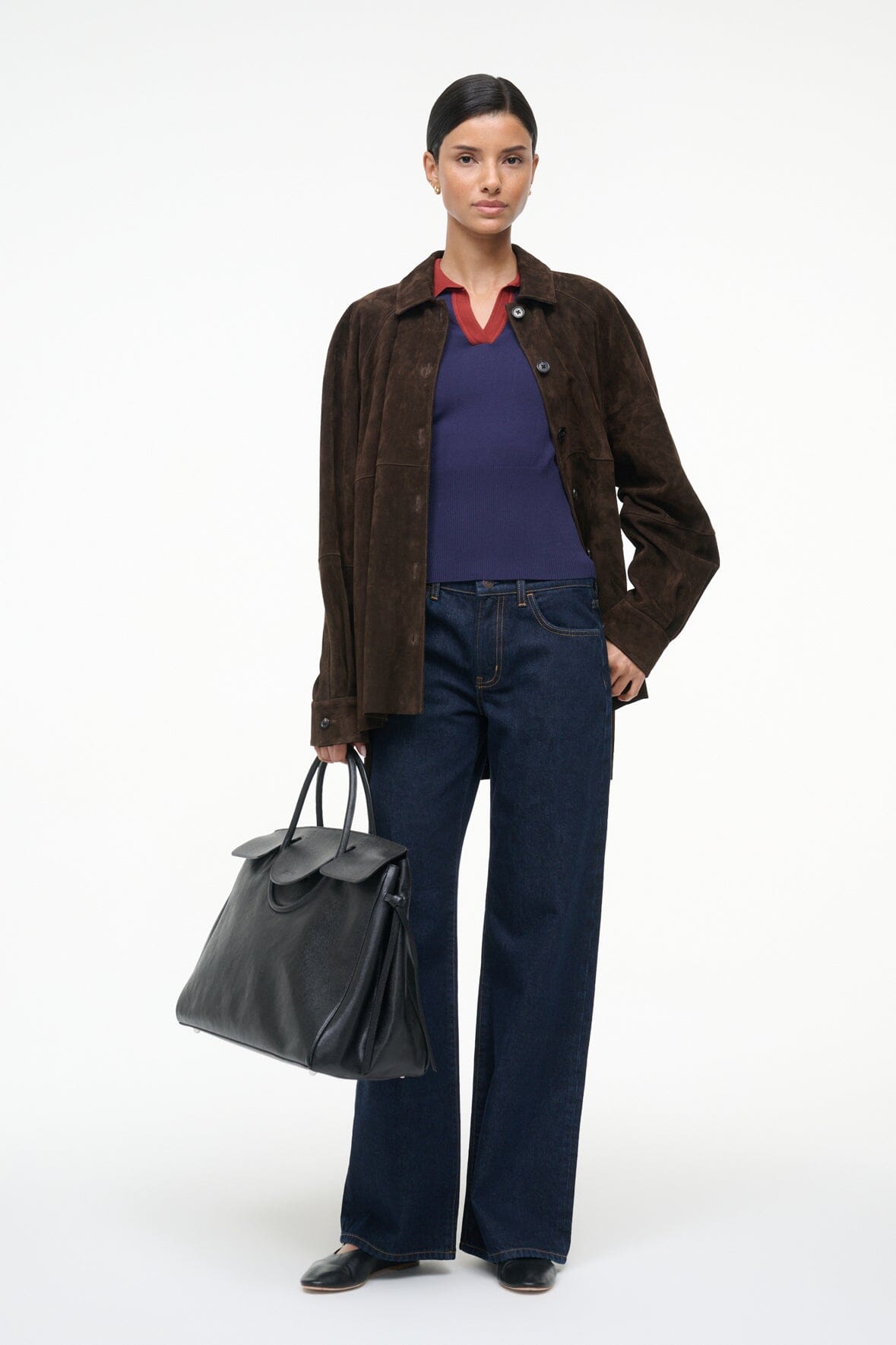 Image GENE TOP | NAVY SANGRIA 3 of 4 and Clicking this image will trigger a zoom pop-up