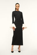 Image HAWTHORNE MAXI DRESS | BLACK IVORY 1 of 5