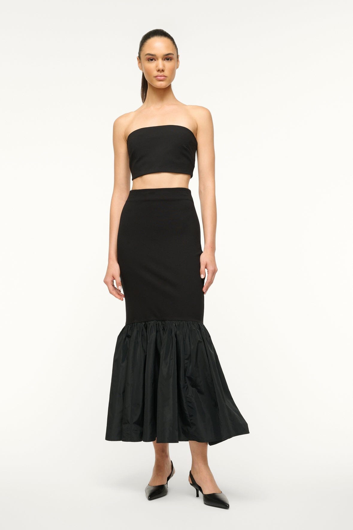 Image HAWTHORNE SKIRT | BLACK 1 of 5 and Clicking this image will trigger a zoom pop-up