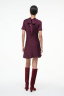 Image IRIS SILK DRESS | SYRAH 5 of 6