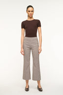 Image KNACK PANT | DARK CHOCOLATE MICRO CHECK 1 of 5