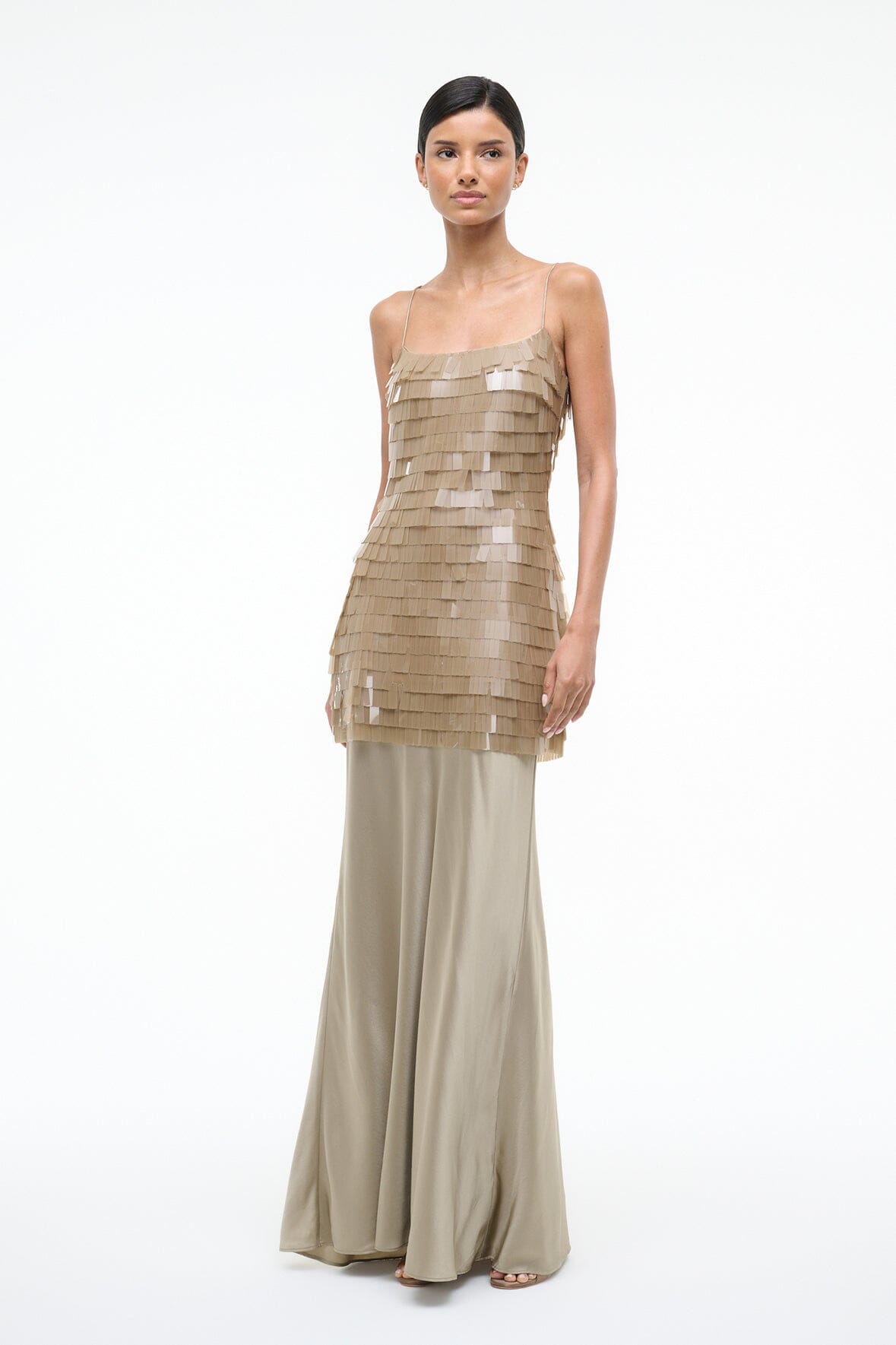 STAUD, Mesa Dress in Riverstone, Size 12 STAUD, Mesa Dress in Riverstone, Size 12