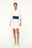 Image MICHELLE DRESS | WHITE NAVY 1 of 5