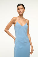 Image MILNER SILK SLIP DRESS | SLATE BLUE 3 of 6